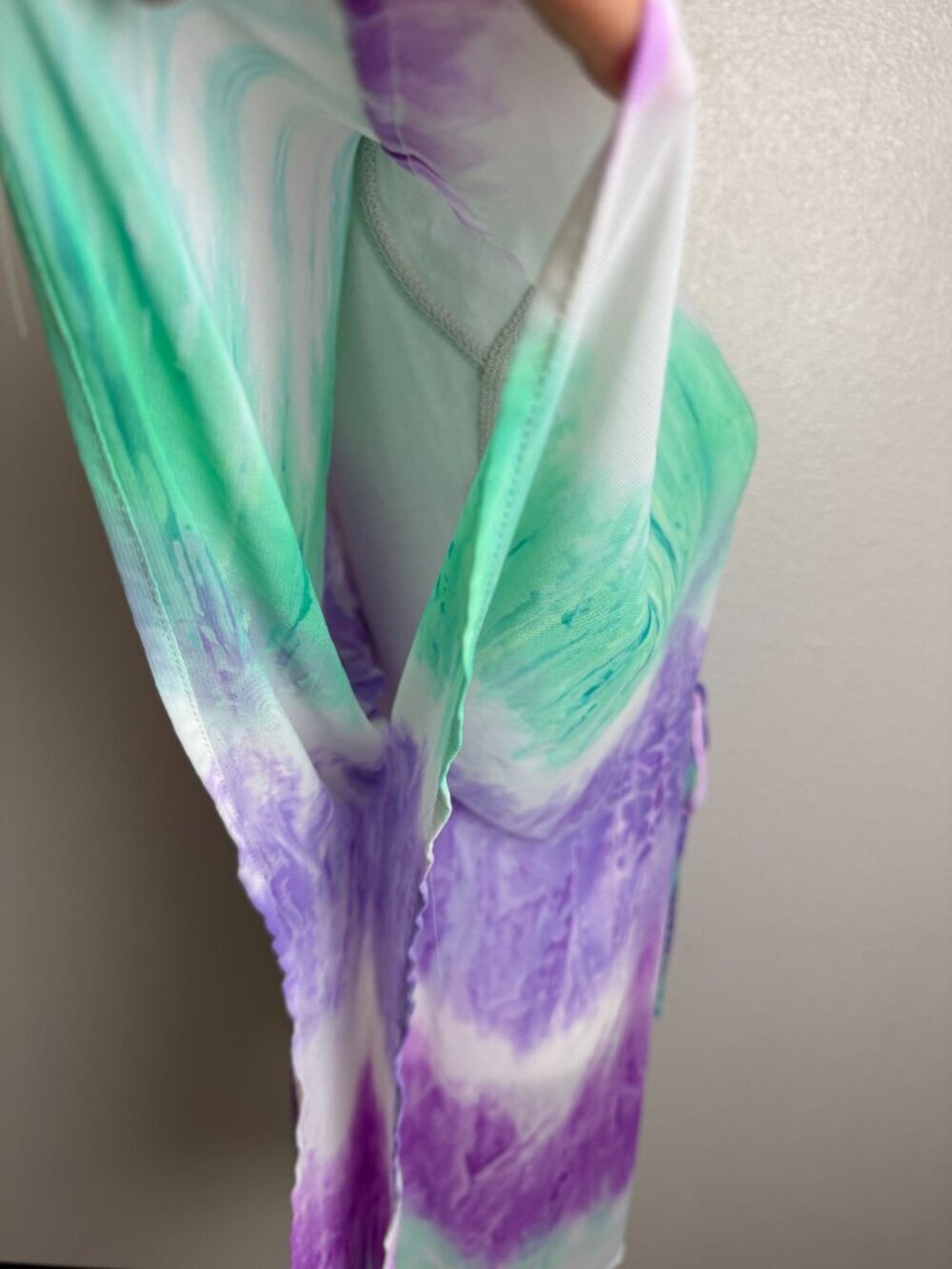 NWTO Tie - Dye Beach Cover Up Kimono Caftan - One Size ( S - XL) - Picture 6 of 10